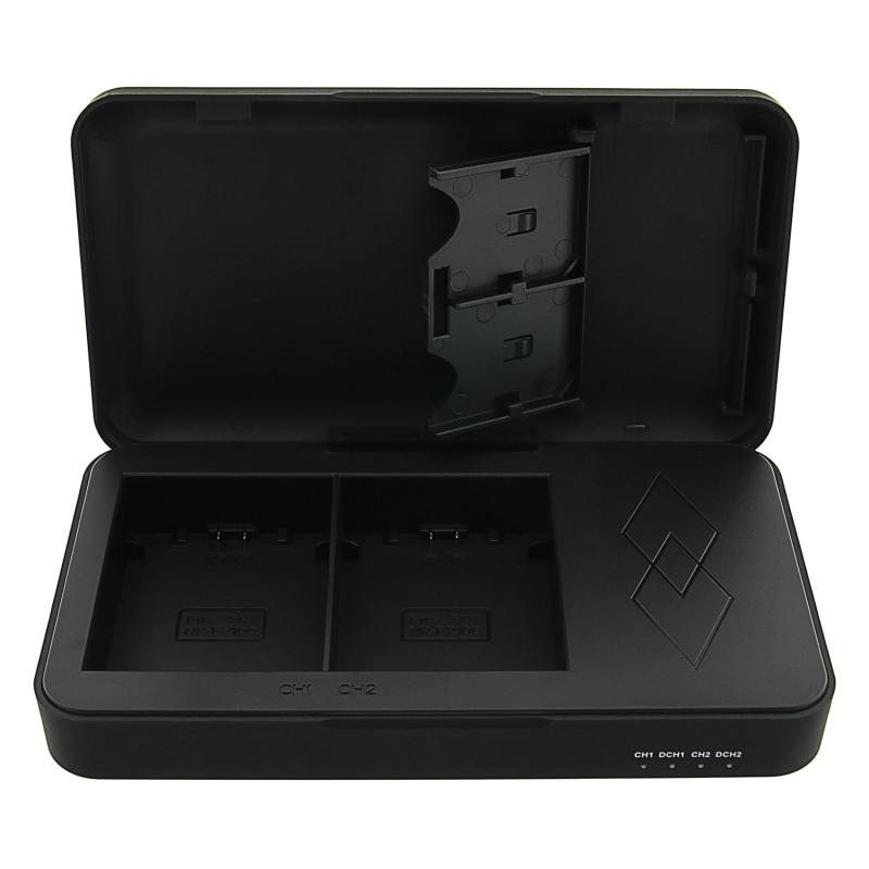 PATONA Dual Charger For Sony NP-FZ100 with Powerbank Function and Memory Card Storage