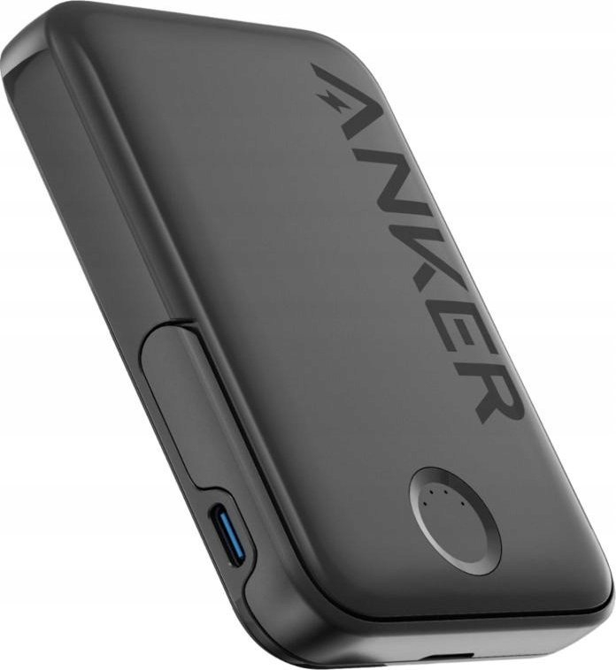 Powerbank Anker 322 MagGo, 5000mAh, wireless 7.5W, me qëndresë