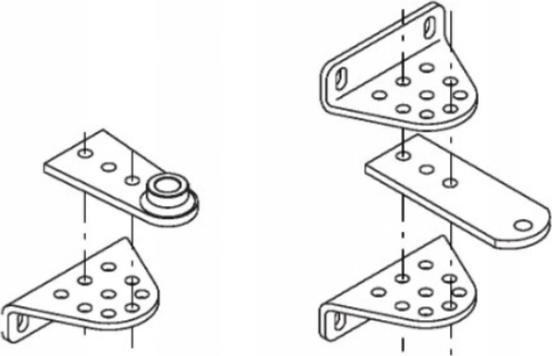 Кламер за монтирање Beninca B.SR за мотори BILL и BOB, челик 4mm, поцинкуван