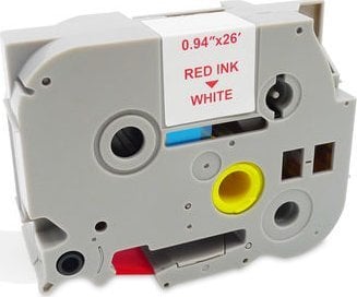 Касета за етикетирање Медиаренџе MRBTZ252, 24mm, 8m, црвена