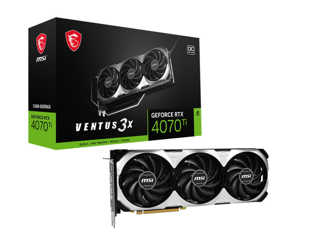 Kartë grafike MSI NVIDIA GeForce RTX 4070 Ti, OC, 12 GB GDDR6X