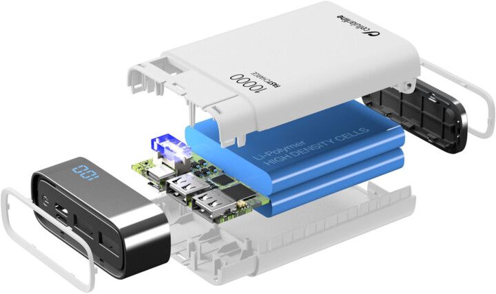Shfaq detaje për Power bank CellularLine FREEPOWER MANTA HD, port USB-C + 2x USB, i bardhë Power bank CellularLine FREEPOWER MANTA HD, port USB-C + 2x USB, i bardhë