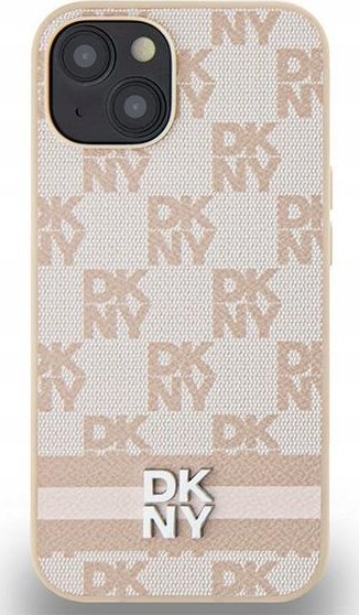 Mbulesë telefoni DKNY DKHCP15SPCPTSSP, për iPhone 15 14 13 6.1", hardcase, lëkurë eko, rozë