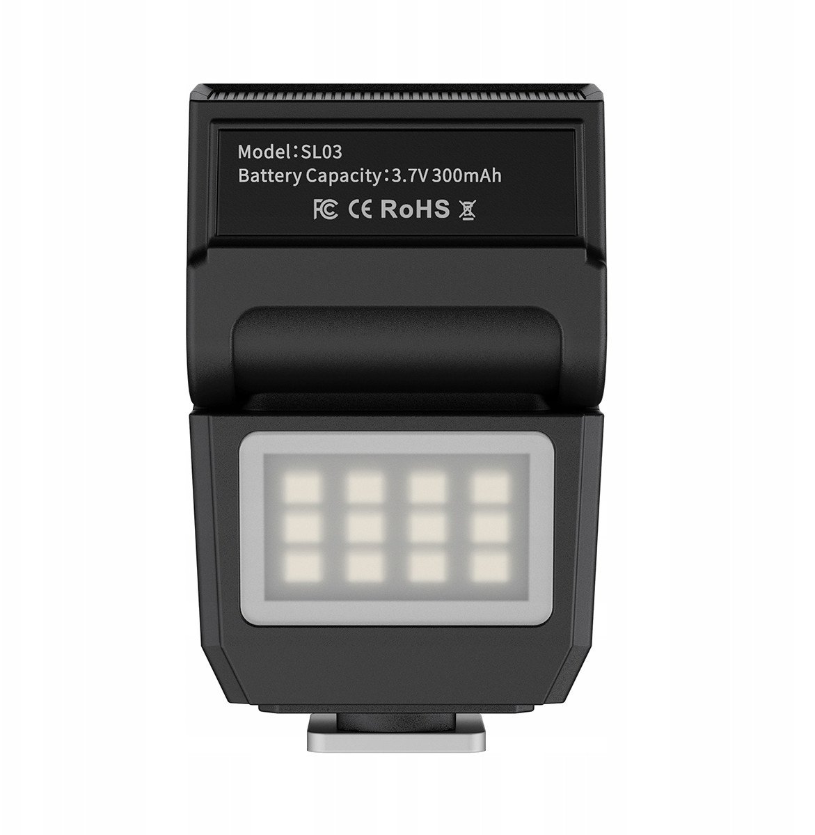 Dritë flash për kamera Ulanzi SL03 Spark Lite, kompakte, e zezë