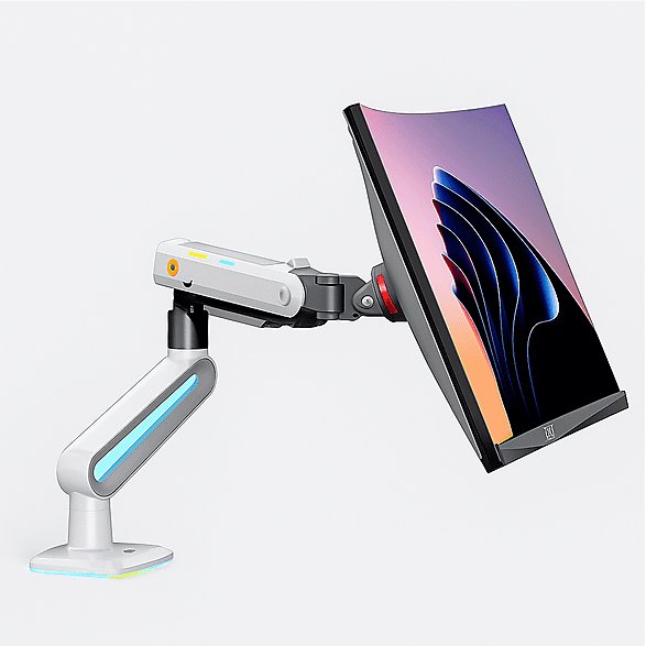 Krah montimi gaming North Bayou, për monitor 32"-60", RGB, rregullim 3D, i zi