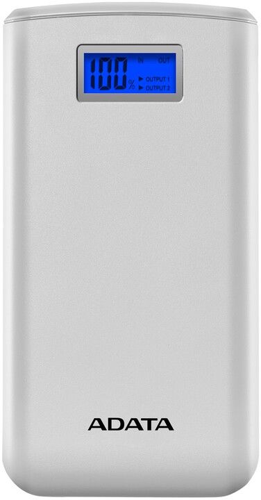 PowerBank ADATA S20000D, 20000mAh, бело