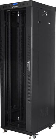 Kabinet serverik Lanberg Standing Cabinet 19" 42U, ngarkesa 800kg, me 4 ventilatorë, i zi