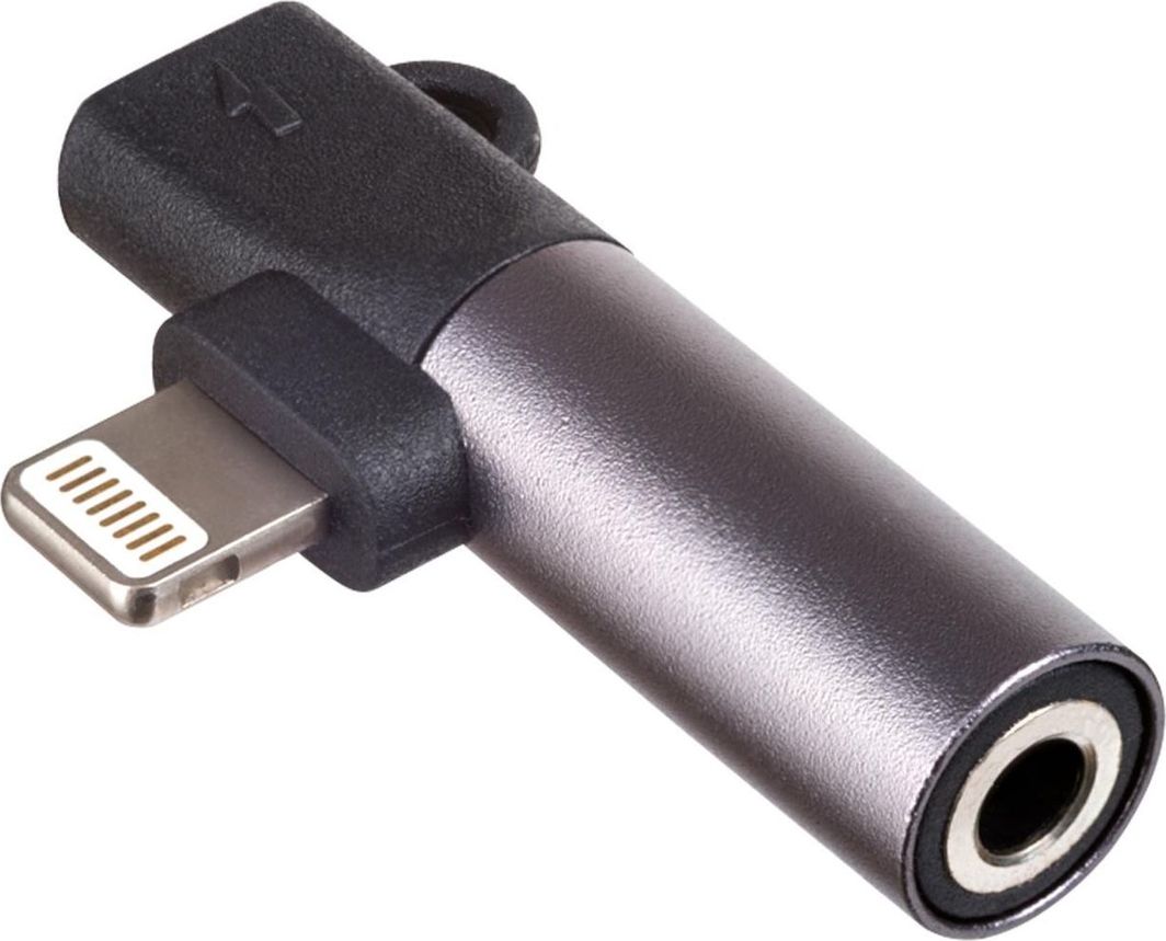 Përshtatës USB Akyga Lightning - mini Jack 3,5 mm (AK-AD-63), i zi