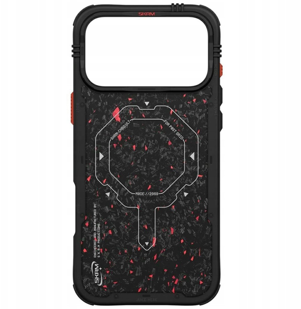 Kllaf telefoni Skinarma Vektor për iPhone 17 Pro Max, me karikim magnetik, i zi