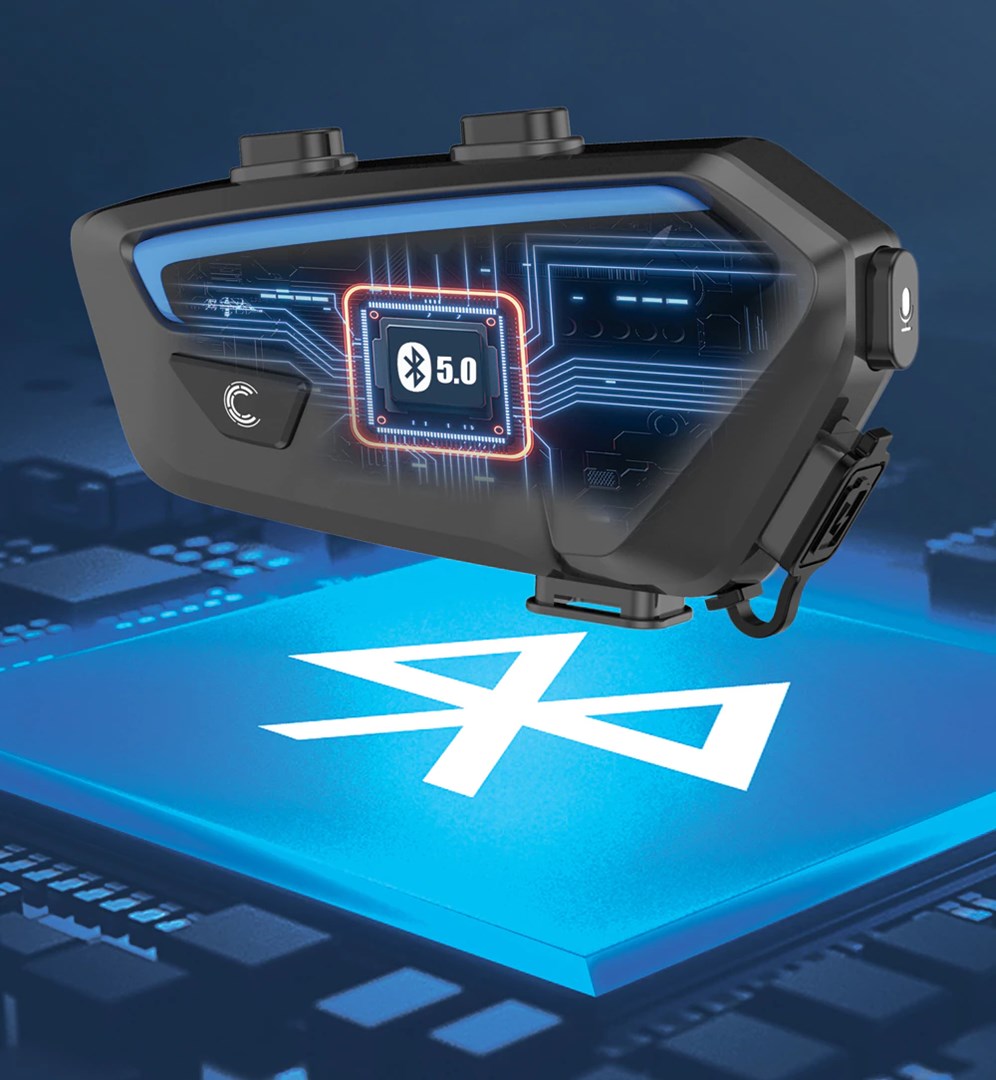 Kufje për motoçikletë FreedConn FX, Bluetooth, të zeza