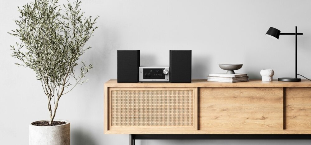 Музички систем Panasonic SC-PM704EG-S, HiFi Micro, DAB+, Bluetooth, сребрен
