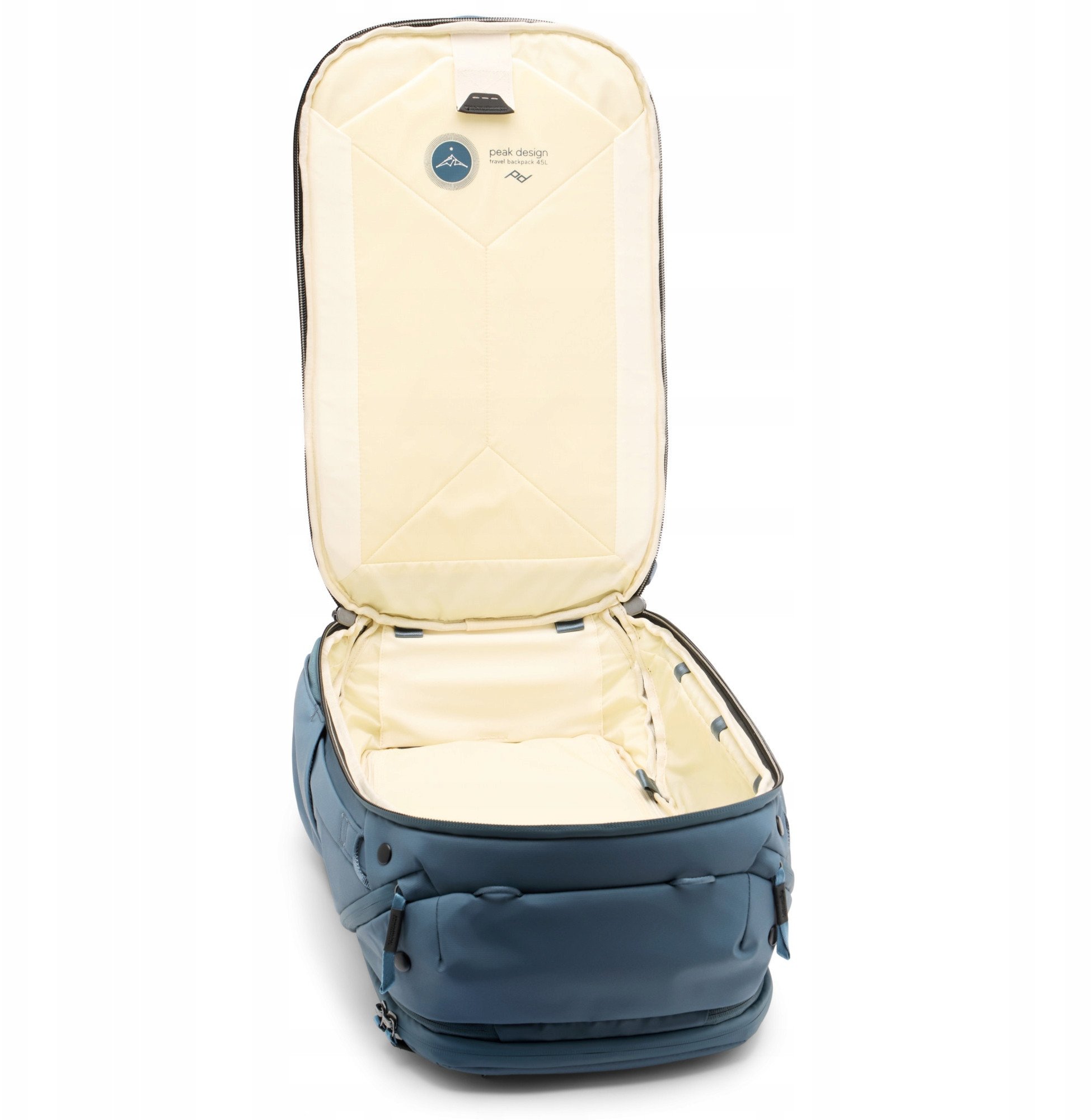Çantë udhëtimi Peak Design Travel Backpack 45L, e zgjerueshme, blu ocean