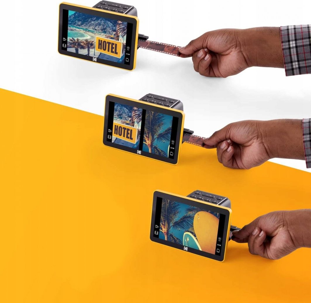 Skaner filmi dhe slajdesh Kodak Slide N SCAN, ekran 5", konvertim në JPEG, i zi