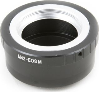 Adapter objektivi Pixco, Canon EOS M EF M në M42, i zi
