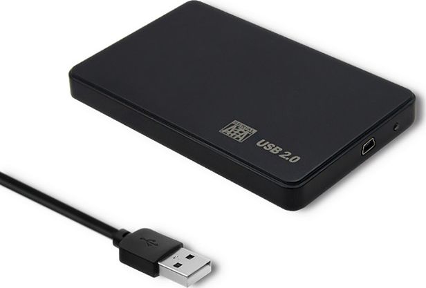 Надворешно куќиште за диск Qoltec 51862, 2.5\", SATA3, USB 2.0, црно