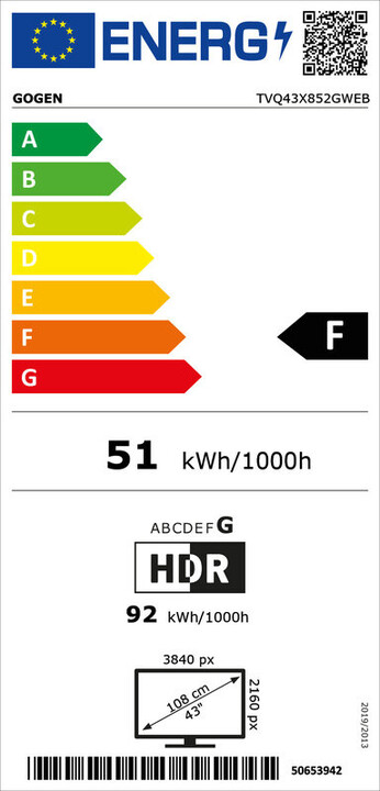 Televizor GoGEN TVQ 43X852, 43" (108cm), 4K UHD, i zi