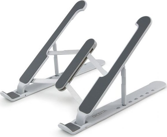 Стенд за лаптоп и таблет Dicota Mobile D31889, алуминиум, пренослив, црно-сребрен