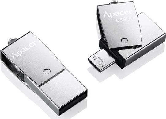 Disk Pendrive Apacer AH750, 64GB, i hirtë
