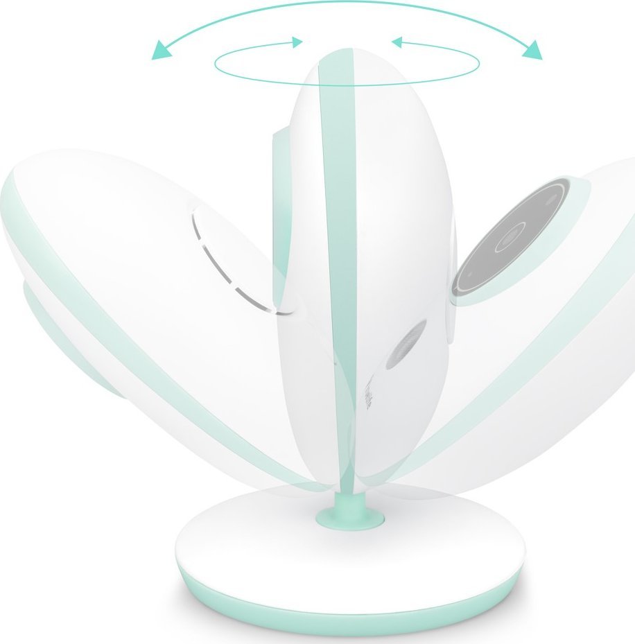 Бебифон Truelife Nanny Cam V24 Pro, екран 2.4\", поврзување 2.4 GHz, бела