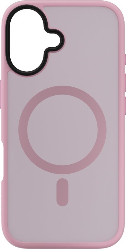 Заштитна маска за телефон NEXT ONE Mist Shield MagSafe, за iPhone 16, поликарбонат и TPU, розова