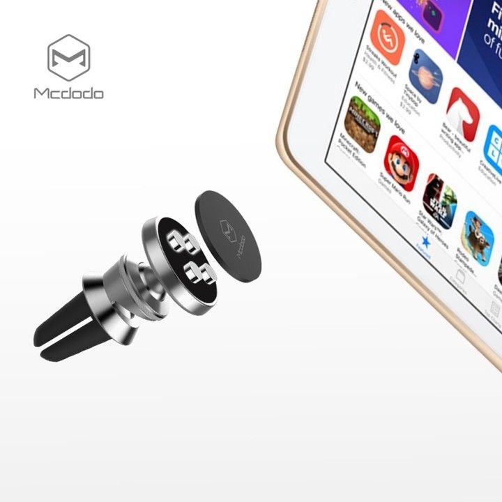 Mbajtëse magnetike celulari Mcdodo për makinë, e hirtë