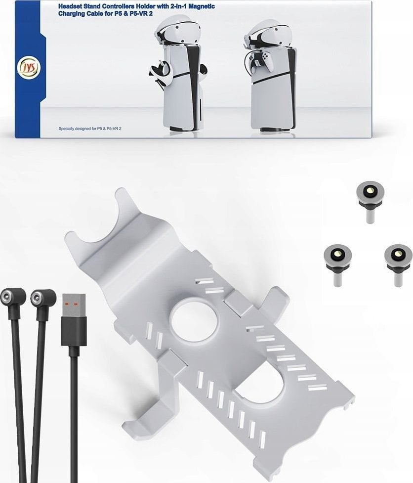 Varëse kufjesh për Sony PlayStation 5 PS5 Slim, montim në konzolë, e zezë