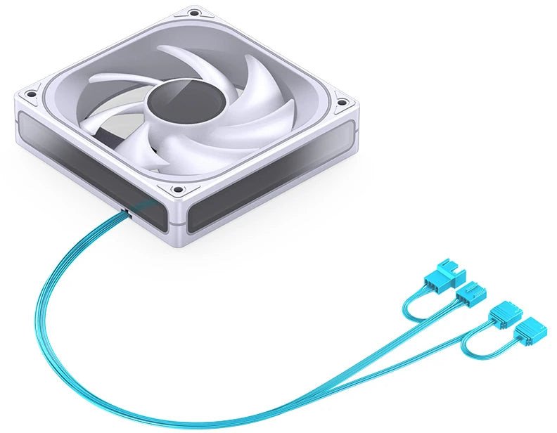 Ventilator kasë Jonsbo ZB-120, 120mm, PWM ARGB, i bardhë