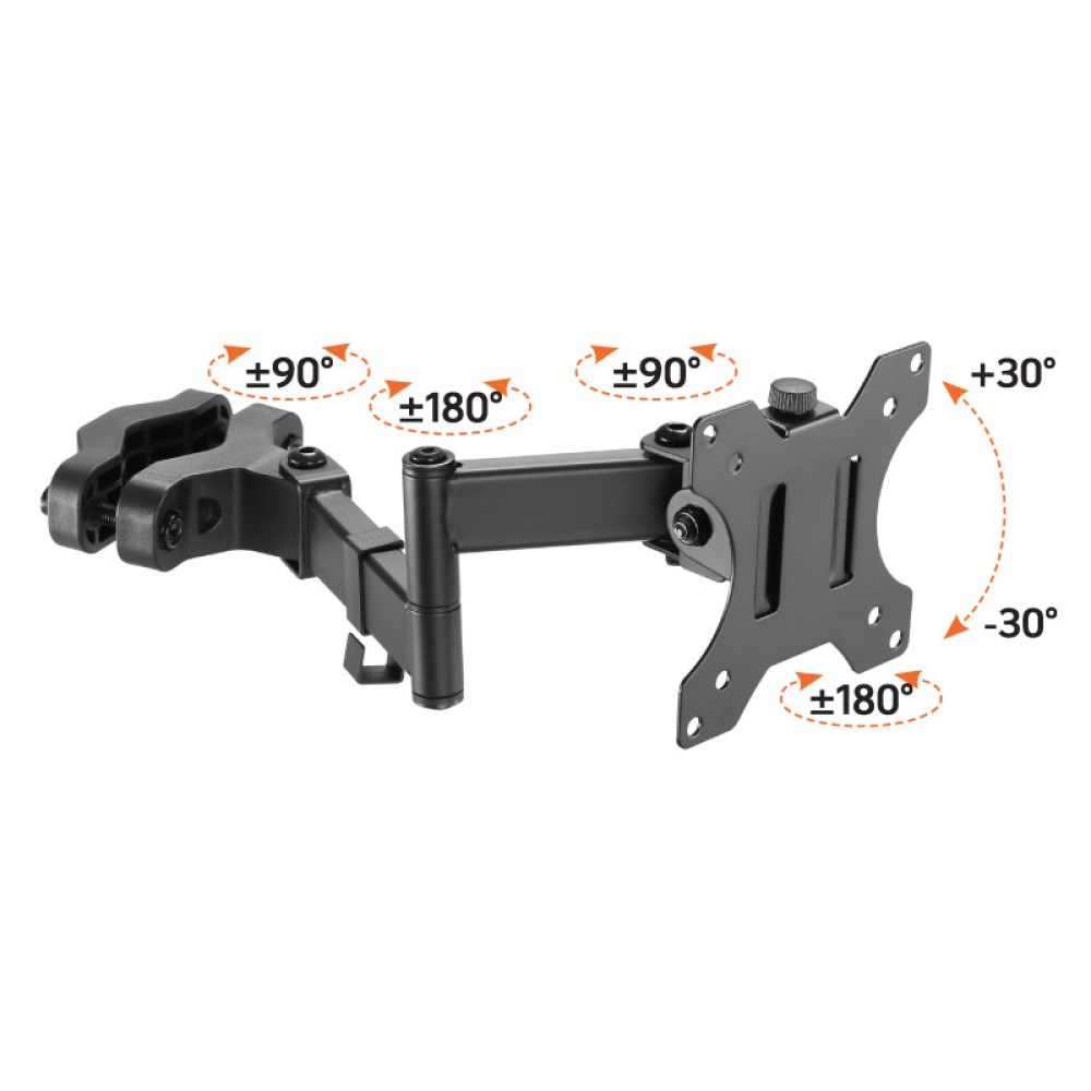 Mbajtëse për TV Techly, 17-32", 8 kg, VESA 75x75/100x100, e zezë