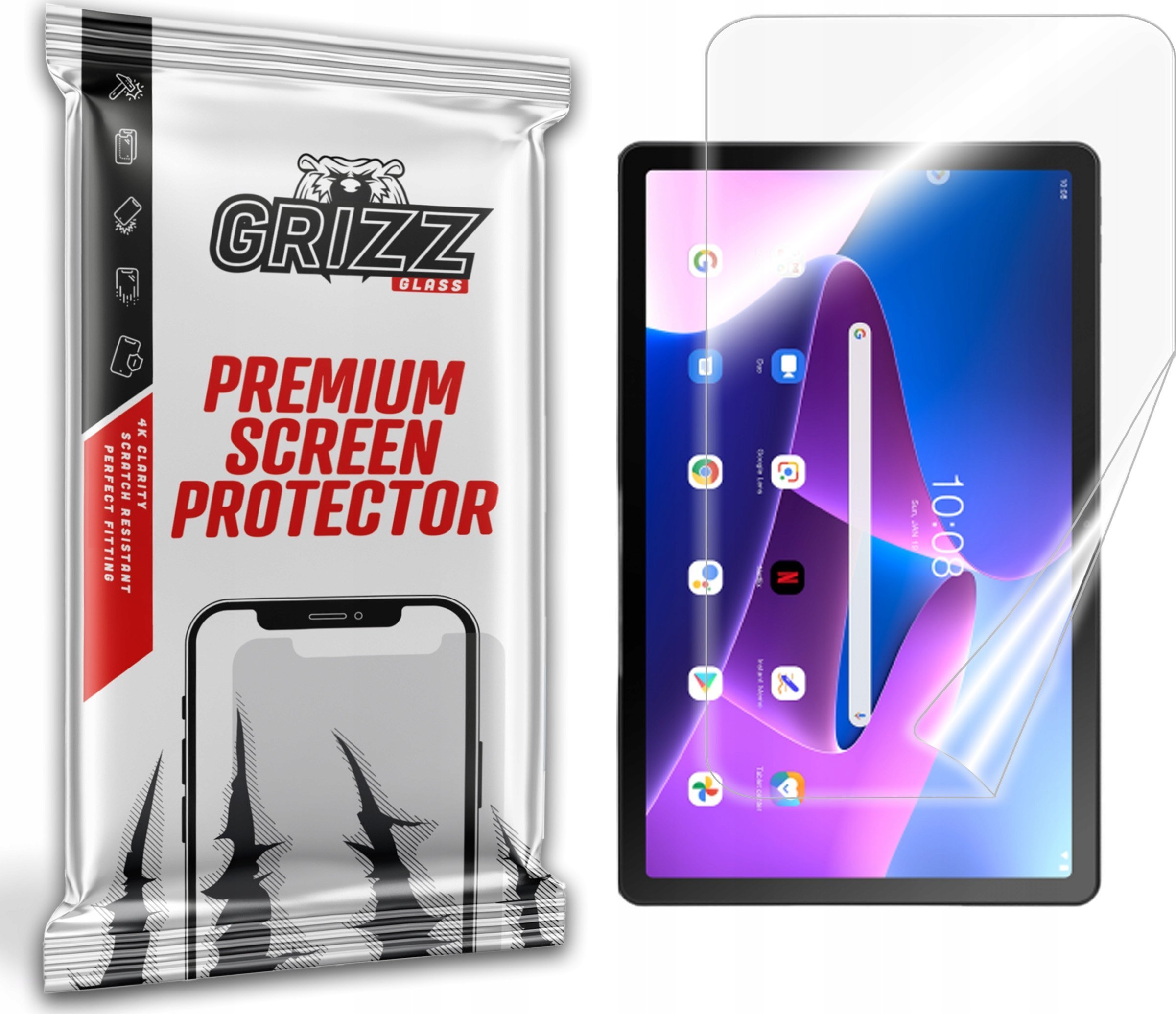 Folie keramike GrizzGlass CeramicFilm për tablet Lenovo TAB M8, transparente