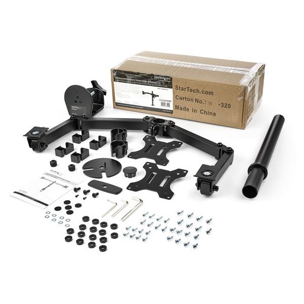 Mbajtës për dy monitorë StarTech.com ARMDUAL2, 32", i zi