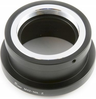 Adapter objektivi Pixco, Nikon Z në M42, metalik, i zi