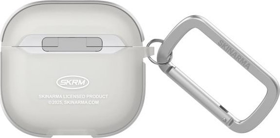 Заштитен капак за слушалки Apple AirPods 4 Skinarma Kinzoku Frost, со карабинер, проѕирен