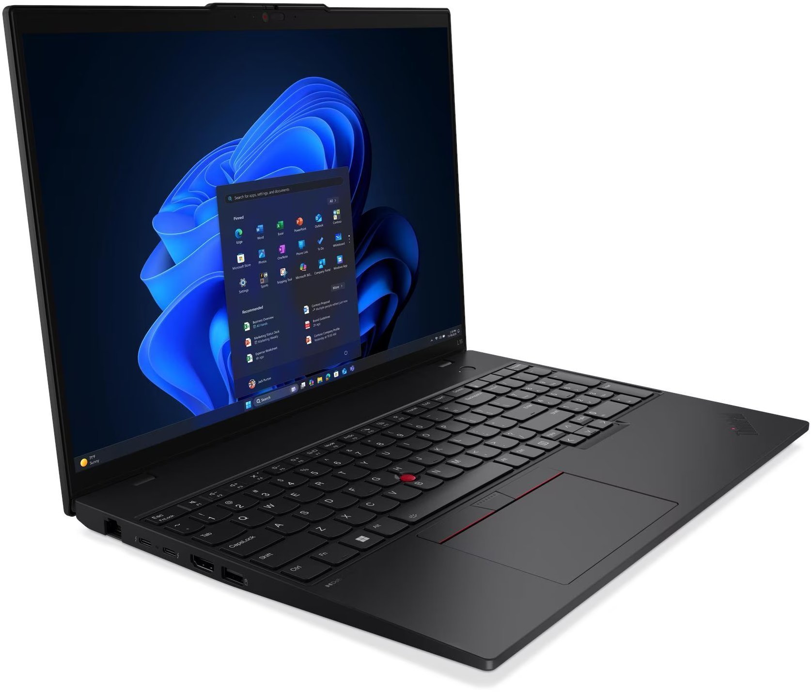 Лаптоп Lenovo ThinkPad L16 Gen 2 AMD, 16", AMD Ryzen 7 PRO 250, 32GB RAM, 1TB SSD, AMD Radeon 780M, црн