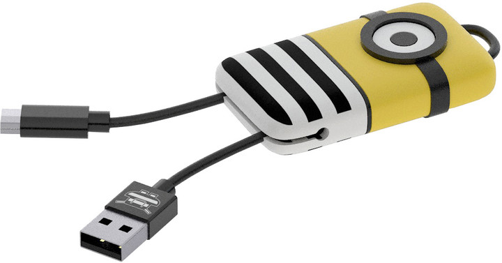 Кабел Tribe Minions Jail Time Minion Lightning Keyline, 22см, црн / жолт