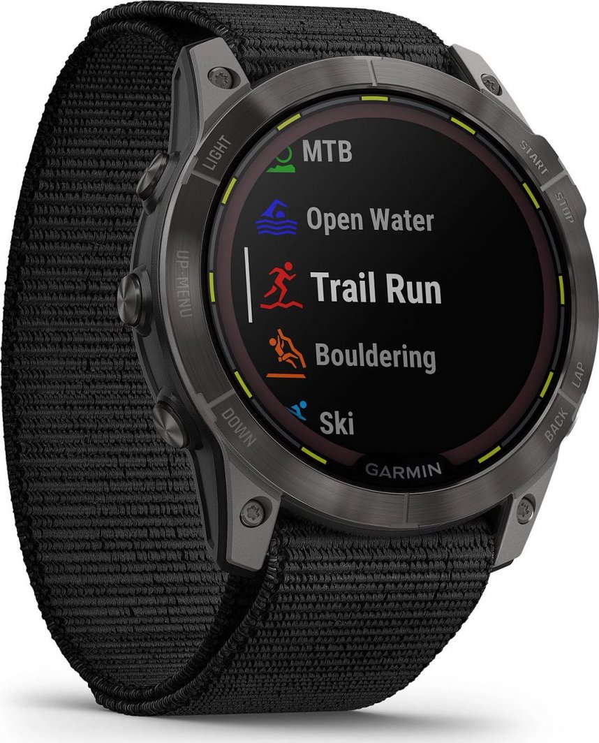 Orë Smart Garmin Enduro 2, e zezë