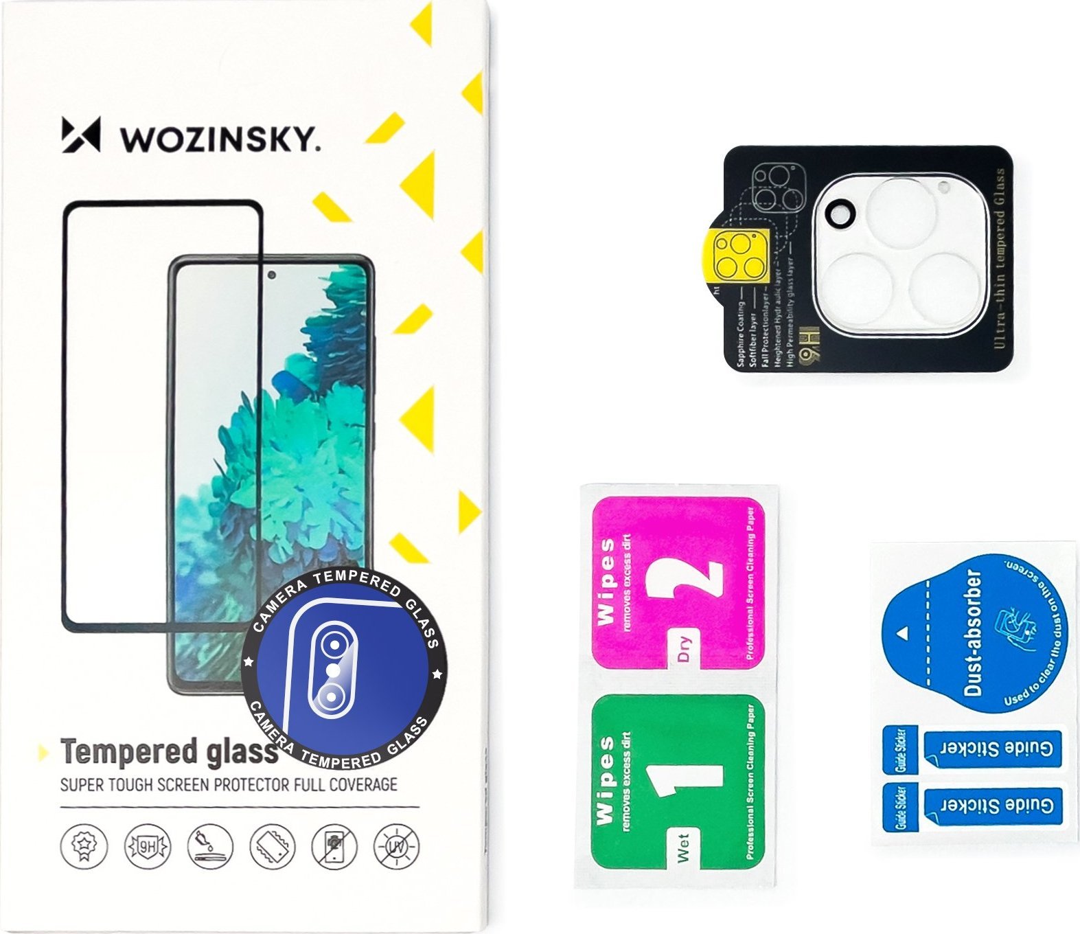 Mbrojtëse xhami për kamerë Wozinsky Full Camera Glass për Realme 10 Pro Plus, 9H, transparent