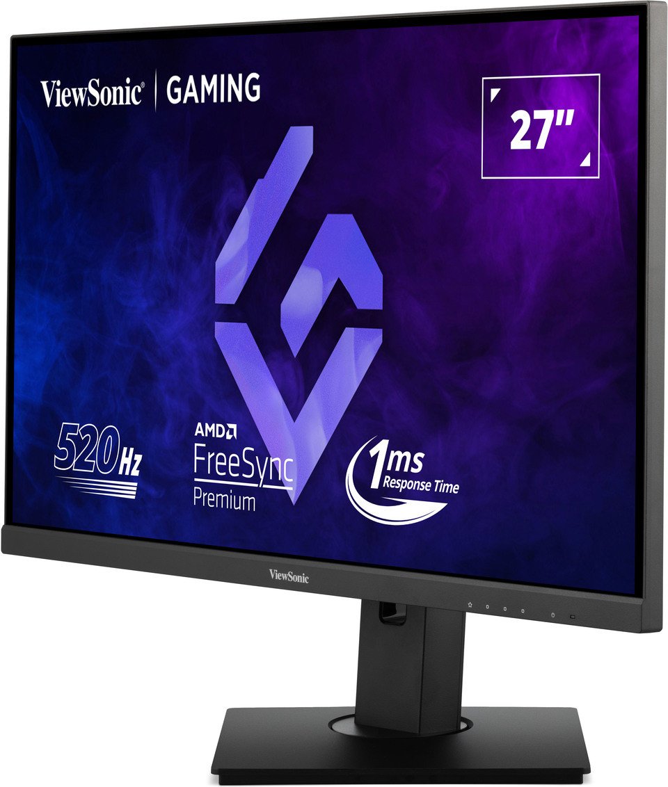 Monitor lojërash ViewSonic XG2737, 27", 520Hz, FHD, Fast IPS, G Sync, HDR10, i zi