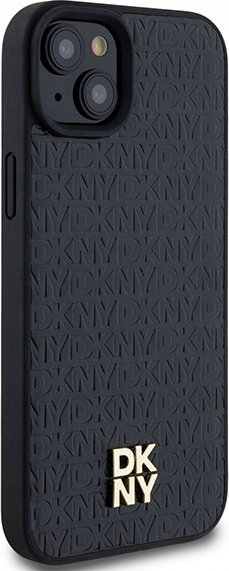 Futrollë telefoni DKNY DKHMP15MPSHRPSK për iPhone 15 Plus 14 Plus 6.7", hardcase me MagSafe, e zezë