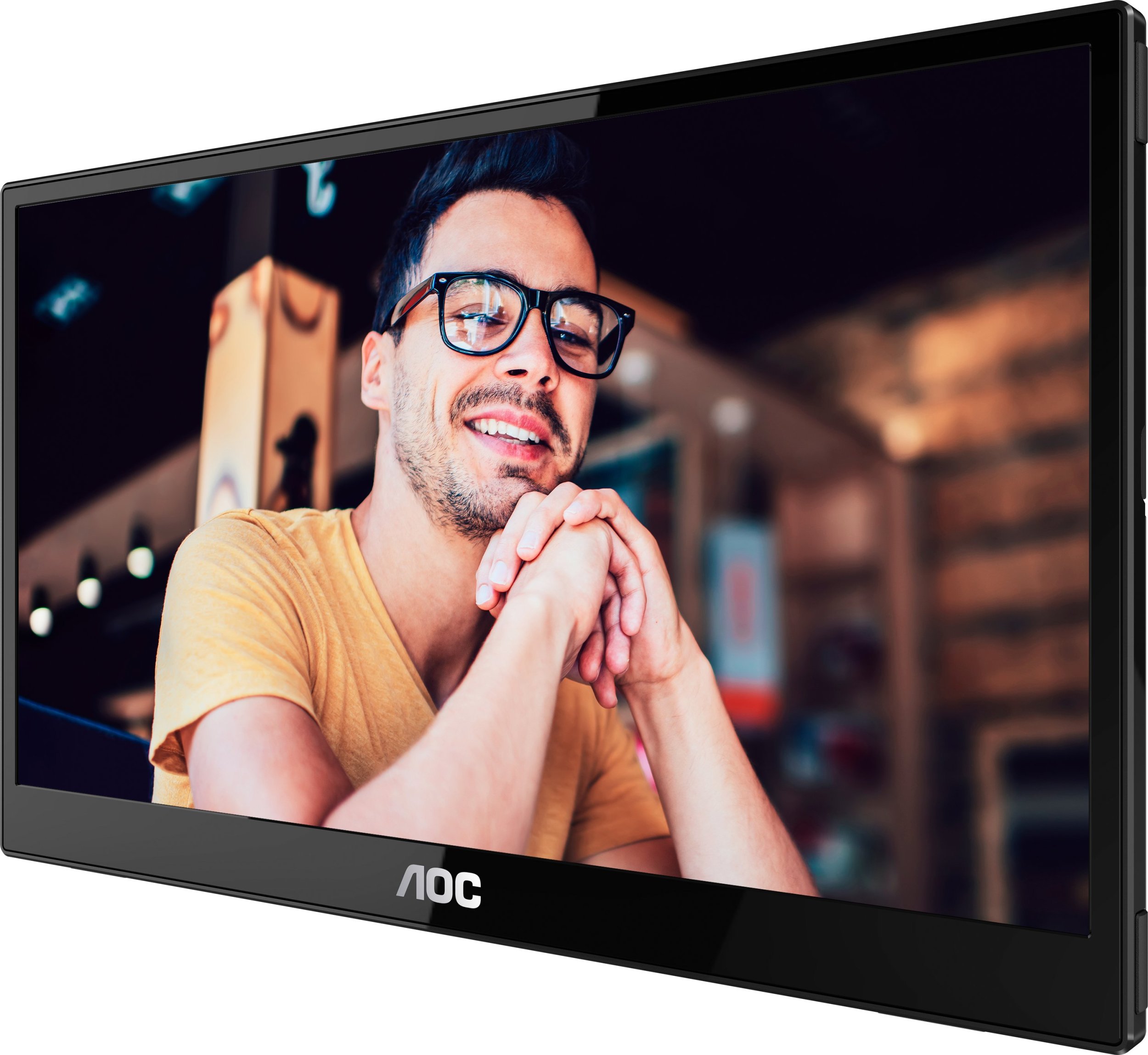 Пренослив монитор AOC 16T3EA, 15.6\", Full HD, USB C, црн