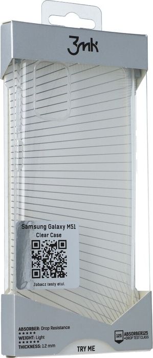 Mbrojtëse për celular 3MK për Samsung Galaxy M51, transparente