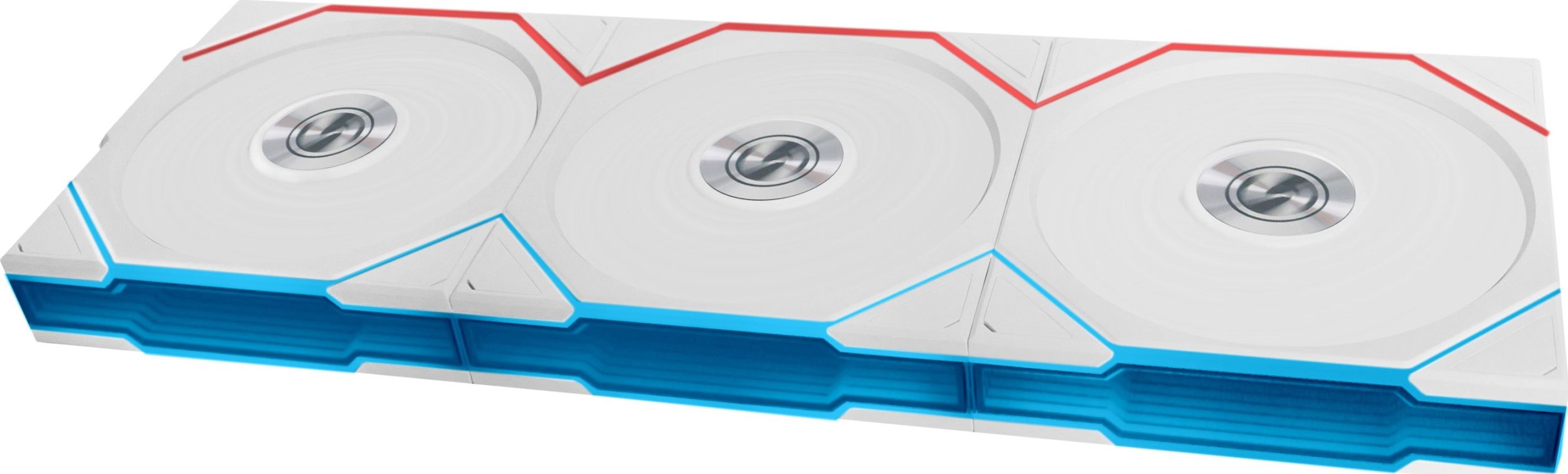 Ventilatorë PC Lian Li UNI TL Wireless Reverse Blade 120mm, ARGB PWM, set 3 copë, të bardhë