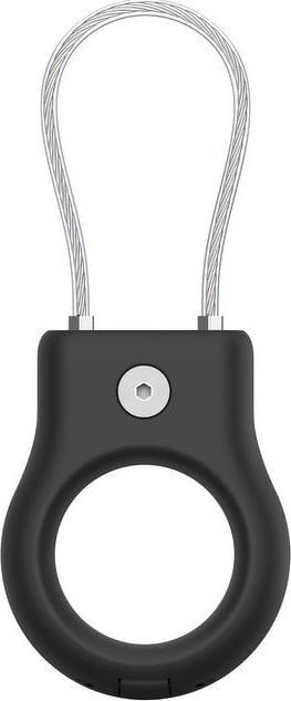 Држач Belkin Secure Holder Wire Loop за Епл ЕрТаг, со челично јаже, со хексагонално заклучување, црн