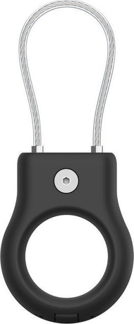 Држач Belkin Secure Holder Wire Loop за Епл ЕрТаг, со челично јаже, со хексагонално заклучување, црн