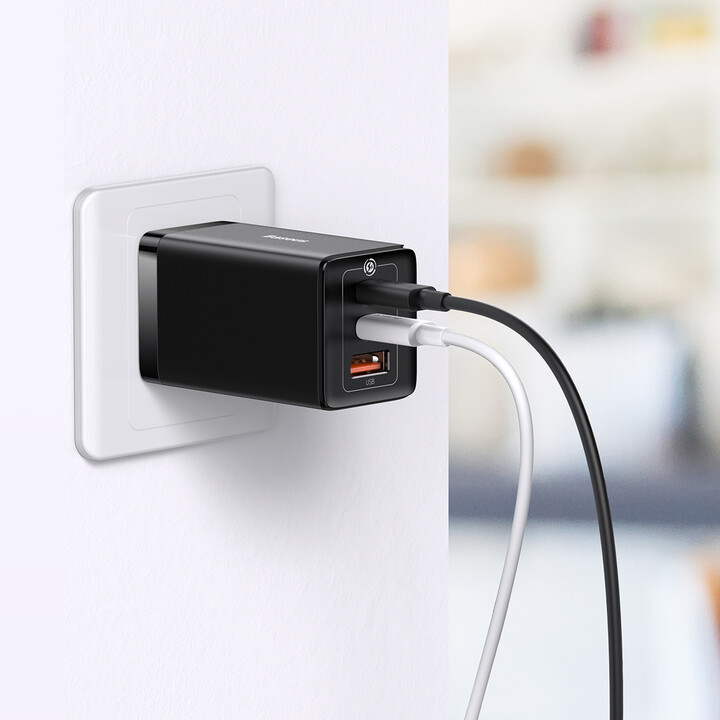 Karikues Baseus GaN5 Pro, 2x USB-C, USB-A, 65W, i zi
