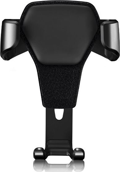 Држач за телефон за автомобил Vega Gravity 025314, за решетка за воздух, ротација 360°, црн алуминиум