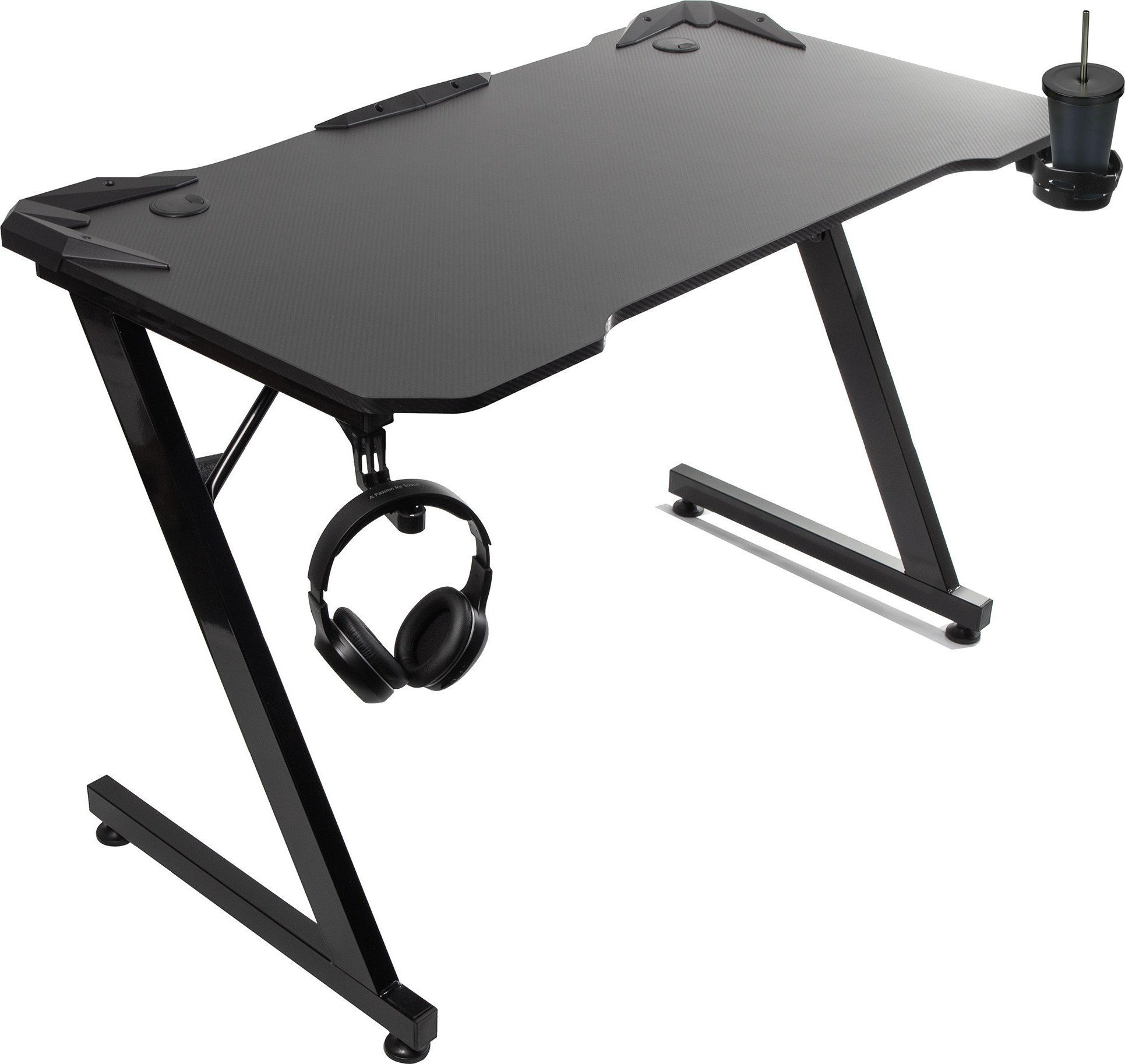 Tavolinë gaming NanoRS Large, 110x60cm, kapacitet 150kg, e zezë