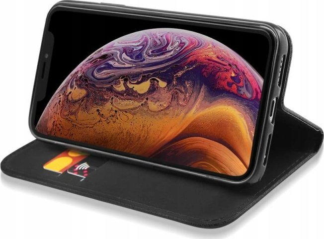 Futera magnetike me mbajtës për Motorola Edge 40, tip libri, e zezë