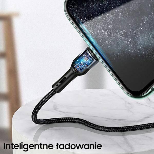 USB кабел Усамс US-SJ575, USB-A во Лајтнинг, 1 m, зелена