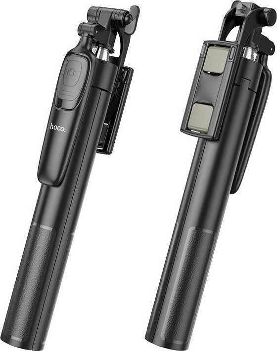 Селфи стап со статив Hoco K19, Bluetooth далечински управувач, црн