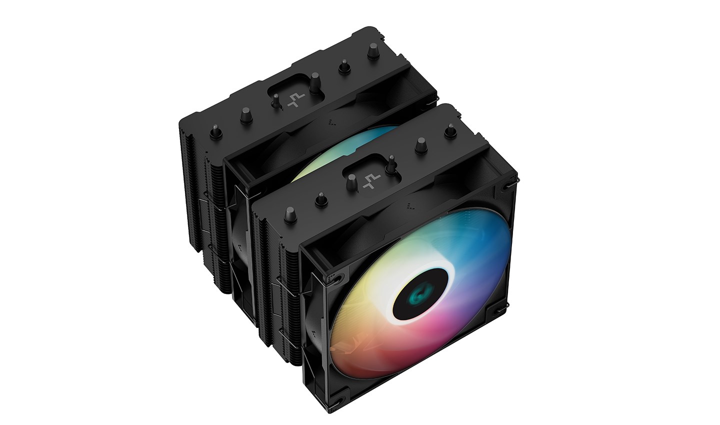 Ftohës CPU Deepcool AG620 BK ARGB, 260W TDP, 120mm Dual Fan, i zi